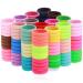 100 Pcs Multicolor Elastic Hair Ties Ponytail Holders - Soft Seamless Hairbands for All Hair Types - Buy Online on GoSupps.com