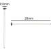 200PCS Silver 20mm 304 Stainless Steel Flat Head Pins for Jewelry Making DIY Craft - Buy Online on GoSupps.com