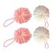FRCOLOR Scrunchies African Exfoliating Net 4pcs Bath Shower Loofah Exfoliating Shower Sponge Body Scrubber Bathroom Shower Loofahs Mesh Loofah Sponges African Exfoliating Net African Exfoliating Net