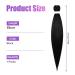 Aomig Pre-Stretched Braiding Hair 26 - Professional Art Fiber Extensions for Box Braids (Black) - 1PC Crochet Braiding - Buy Online on GoSupps.com
