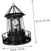 2pcs Solar Rotating Light Outdoor Lighthouse Exterior Solar Powered Lights Retro Decor Towers Statue Lights Rotating Landscape Light Solar Lighthouse Yard Solar Lighthouse Lantern (Black) - Buy Online on GoSupps.com