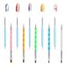 EMAGEREN 10 Dotting Tools Painting Brushes Set Nail Art Double Sided Dotting Tool Nail Art Rock Painting Pen Nail Art Dotting Pen Nail Art Brushes Set for Rock Painting Embossing Art Pottery Craft