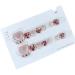 Artificial Toenail | Glitter Press On Toe Nails - Manicure Art Glossy Fake Toe Nails Sparkling Cat's Eye Toenail for Summer for Women Girls
