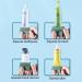 Tube Toothpaste Squeezer Toothpaste Squeezer Toothpaste Dispenser Rolling Tube Toothpaste Squeezer Toothpaste Seat Holder Stand Rotate Toothpaste Dispenser For Hand Cream Toothpaste Or Mustard Sauce Blue+green+white - Buy Online on GoSupps.com