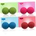Clispeed 2ST Peanut Massage Ball - Silicone Muscle Roller & Foot Massager | Yoga & Fascia Relief - Buy Online on GoSupps.com