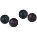 Besportble 4 pieces yoga balls muscle soccer silicone yoga foot role plantar foot muscle the gunkel trigger point massage foot Exercise muscle massage device masajeador de pies auxiliary ball deep fitness