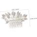 Angoily Hair Accessories Flower Side Comb Wire Hair Combs Hairdressing Side Comb Wedding Hair Clips Side Hair Combs Simple Side Comb Gold Hair Pin Tiara Zinc Alloy Delicate Bride - Buy Online on GoSupps.com