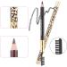 Sewroro Lot De 2 Crayons Sourcils Double T te L opard 3 Marron Pinceau Int gr e Pour Maquillage Professionnel Et Usage Personnel - Buy Online on GoSupps.com