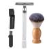 COOPHYA 1 set manual razor portable beard cutters Hand razor Men Bartrasier Bart trimmer Razor Friseur Razor Men Razier Wet Razing Set Combination Mann Vintage Silver 10.3x4cm