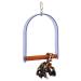 Sanded Nail Trimming Arch Swing Parrot Perch - Large Sanded Nail Trimming Arch - L