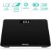 Triomph Digital Body Weight Scale - Ultra Slim Design, 6mm Tempered Glass, 400lb Capacity, Black - Buy Online on GoSupps.com