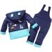 2 Piece Toddler Ski Snowsuit Set | Hooded Down Jacket with Ski Pants | Blue, 2-3 Years - Buy Online on GoSupps.com