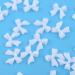 100 Pieces 3D Nail Bowknot Mini Butterfly Bow Ties Nail Charms Flatback Nail Art Resin Decoration for Nail Manicure Accessories Women Girls (White) - Buy Online on GoSupps.com