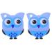 Healifty Baby Infant Toy Playthings Educational Teether Blue Owl Shape Teethers for Toys Animal Silicone Teething Chewing