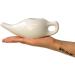 ANCIENT IMPEX Ceramic Neti Pot with Neti Salt Sachets - Natural Sinus Relief | Travel-Friendly Design (White) - Buy Online on GoSupps.com