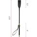 Aisto 18 Inch Riding Crop with Double Slapper | Leather Equestrian Jump Bat in Black Purple - Buy Online on GoSupps.com