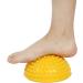 Halfbrund Massage Ball - Yoga Balls for Kids & Adults | Semicircular Balance Pods for Foot Fitness & Stability (Yellow) - Buy Online on GoSupps.com