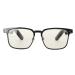 Intelligent glasses Bluetooth audio glasses with headphones with open ear anti -blue light glasses IPX4 waterproof free -handed calls and music touch control sunglasses (black frame)