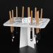 Minkissy Makeup Brush Drying Rack - 26 Holes Foldable Holder & Dryer Stand (White) | International Shipping Available - Buy Online on GoSupps.com