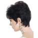 European & American Fashion Ladies Short Curly Hair Brown Micro Roll Full Wig | Natural Light Brown Color - Buy Online on GoSupps.com