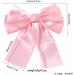 XIAHIOPT Satins Ribbon Bowknot Hair Clip Ballet Spring Clip Women Hair Accessories for Thin Hair French Barrette White - Buy Online on GoSupps.com