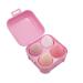 Shop Pink 4 Pcs Makeup Sponges Blender Set | Premium Beauty Sponges for Foundation & Liquid | Ideal for Dry & Wet Use | Holder Box Included - Buy Online on GoSupps.com