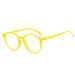 Lzpcarra children's glasses without strength girl stylish unisex glasses without prescription square with clear glasses toilets glasses wood yellow #2 unit size