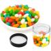 20Pcs 4oz Clear Plastic Slime Containers with Black Lids - Refillable Storage Jars for Slime, Cosmetics, and Crafts - Buy Online on GoSupps.com