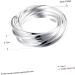 CALLARON 2pcs Wedding Ring Miss Commemorate mediumx3pcs Silverx3pcs - Buy Online on GoSupps.com
