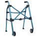 Walkers for Seniors with Seat and 2 Wheels Walkers for Seniors Lightweight Foldable (Aluminum Alloy) Blue Interesting