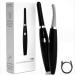 Upgraded Heated Eyelash Curler Rechargeable Lashes Curlers with Longer Silicone Heating Curl Comb 3-Level Adjustable Temperature Painless Quick Natural Black