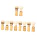 FOMIYES 10 STK Bartbrush Salon Razor Brazil Accessories Roof Creams Friseur Staub brush Shaving hairdresser neck brush Razor brush for men hairbrush male travel wood