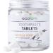 Chewable Xylitol Toothpaste Tablets - 90 Natural Vanilla Mint Tabs | Fluoride-Free Eco-Friendly Glass Jar | Vegan & Made in USA - Buy Online on GoSupps.com