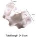Mollensiuer Detachable Shirt Fake Sleeve Cuffs - White Fashion Pleated Horn & Lace Layered False Sleeves - Buy Online on GoSupps.com
