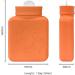 Durratou Silicone Heat Bottle Pocket - Reusable Heat & Cold Therapy for Pain Relief | Soft Environmental Silicone | Durable & Orange - Buy Online on GoSupps.com