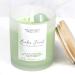 Soy Wax Candle for The Home | Bamboo Lemongrass Scented | Hawaiian Salt Crystal & Essential Oils | 10 oz Frosted Glass Tumbler | Made in Hawaii | Aromatherapy