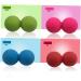 Red Peanut Massage Ball - Combined Foot & Whole Body Relaxation - 12.00x6.30cm Silicone Yoga Lacrosse Fitness Tool - International Shipping Available - Buy Online on GoSupps.com