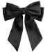 Beaupretty Black Hair Bow Clips Satin Hair Bows Large Hair Bow Clips Big Bow Barrettes Bow Hair Clips Hair Bows for Women Girls for Christmas New Year Daily Wear