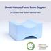 Orthopedic Knee Pillow for Side Sleepers - Pain Relief & Support - Memory Foam Contour Wedge - Large Size - Buy Online on GoSupps.com