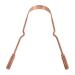 Tongue Scraper Stainless Steel U Shape Tongue Cleaning Board Portable Tongue Brush Oral Care Cleaning Tool for Adults Rose Gold