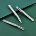 Minkissy Universal Nose Hair Cutter & Eyebrow Tweezers - Stainless Steel Round Head Leather Cover - Perfect Trimmer for Men & Women - Black - Buy Online on GoSupps.com