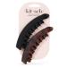 Kitsch Recycled Plastic Large Claw Clip - Big Banana Hair Clips for Women | Large Hair Claw Clips & Jaw Clips| Big Claw Clips for Thick Hair | Claw Hair Clips for Girls (2pc  Black&Tortoise)