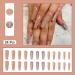 NAILDOKI Press-On Fake Nail Tips 24 Pcs Acrylic Nail Art Kit with File, Glue & Manicure Stick - B316 - Buy Online on GoSupps.com