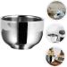Minkissy 2-Pc Stainless Steel Razor Shell Shaving Mug Set | Rustproof Foam Cup for Men | Durable & Stylish Shaving Tools | 7.3x5cm - Buy Online on GoSupps.com
