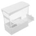 Clispeed rollbox cotton holder Automatic cotton dispenser Donation for Watterollollen Wattstabener Doner Canister for Watterollen Halter for Plastic White Flower stand drawer