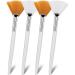 Sibba 4 Pcs Facial brushes Fan Brushes Acid Applicator Brush Makeup Brush with Clear Plastic Handle Cosmetic Applying tools for Mud Face Cream (4PCS) - Buy Online on GoSupps.com