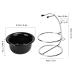 Professional Metal Shaving Brush Holder & Foam Soap Bowl Set - Multifunctional Bar Turf Tools for Grooming Accessories - Buy Online on GoSupps.com