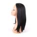 Jiayi 16 Inch Half Wig Quick Wear Weave Synthetic Hair Women's Wig - Straight 3/4 Half Up Half Down Style with Perfect Hairline - Japanese Fiber - (1B Off Black) - Buy Online on GoSupps.com