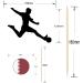 Qatar Football Silhouette Flag Mix Party Food & Cupcakes Picks Decorations Toppers (pack of 14) - Buy Online on GoSupps.com