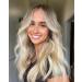 BLONDE UNICORN Ash Blonde Lace Front Wig Long Wavy Synthetic Wig Middle Part Hair Wig for Women (ash blonde wig)